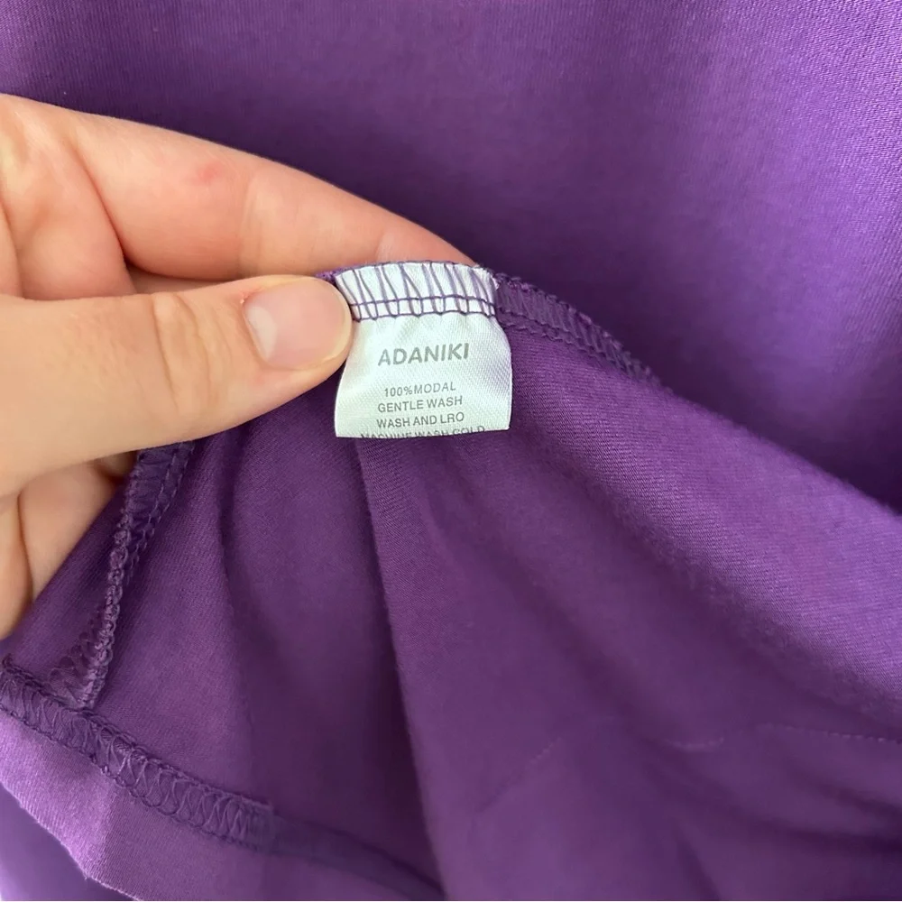 Purple Soft Cozy Open Front Cardigan - Picture 6 of 6